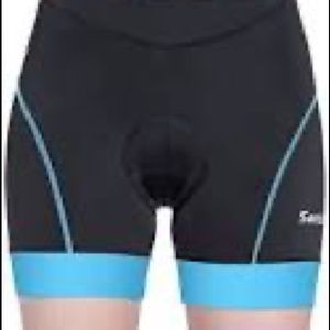 Santic Cycling Shorts 4D Gel Spin Bike Classes Padding Plus